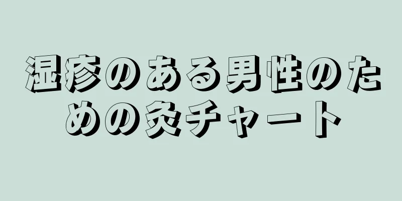 湿疹のある男性のための灸チャート