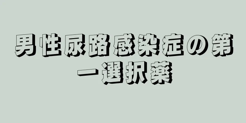 男性尿路感染症の第一選択薬