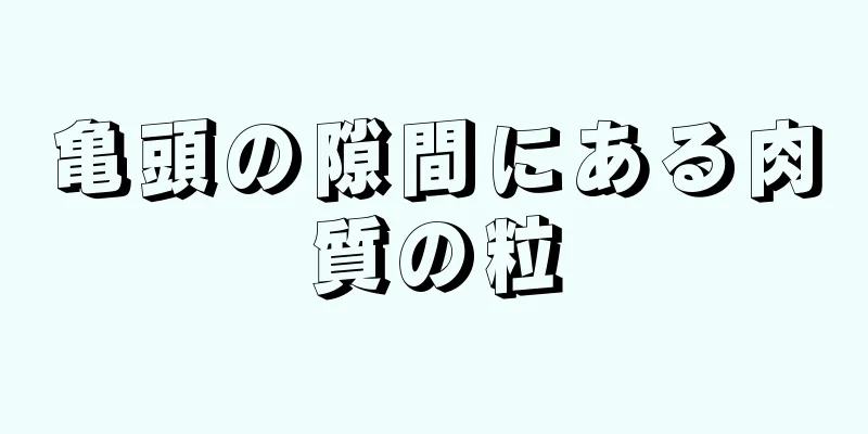 亀頭の隙間にある肉質の粒