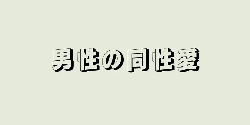 男性の同性愛
