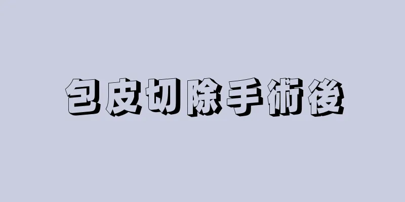 包皮切除手術後