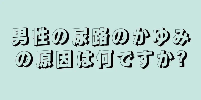 男性の尿路のかゆみの原因は何ですか?