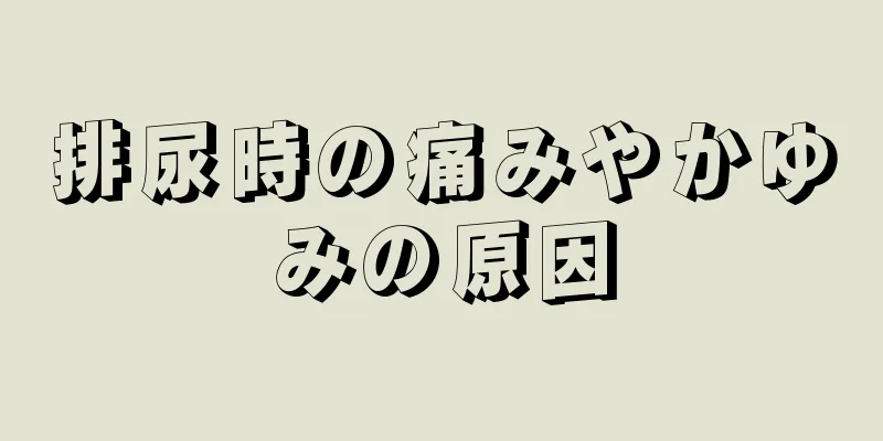 排尿時の痛みやかゆみの原因