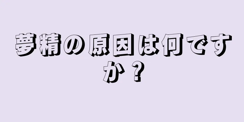 夢精の原因は何ですか？