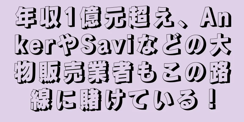 年収1億元超え、AnkerやSaviなどの大物販売業者もこの路線に賭けている！