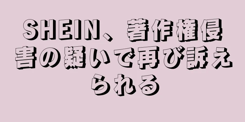 SHEIN、著作権侵害の疑いで再び訴えられる