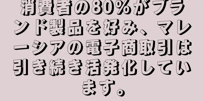 消費者の80%がブランド製品を好み、マレーシアの電子商取引は引き続き活発化しています。
