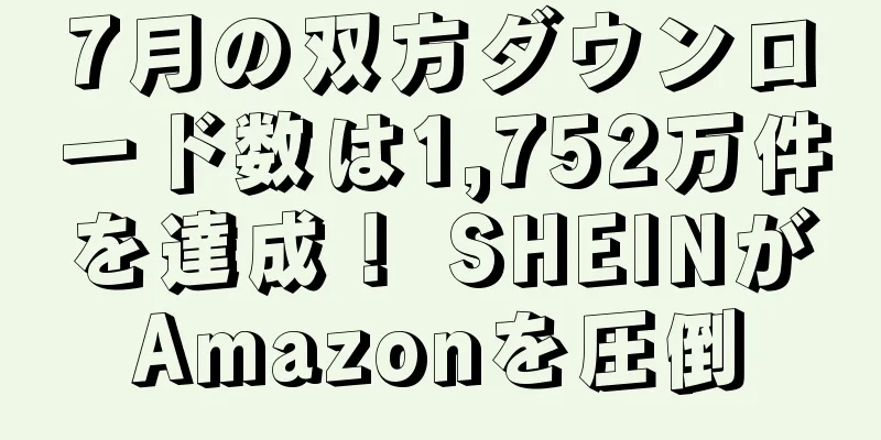 7月の双方ダウンロード数は1,752万件を達成！ SHEINがAmazonを圧倒