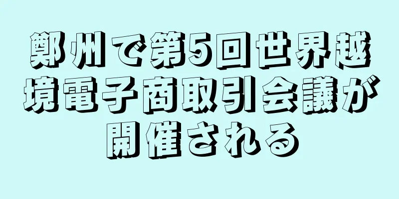 鄭州で第5回世界越境電子商取引会議が開催される