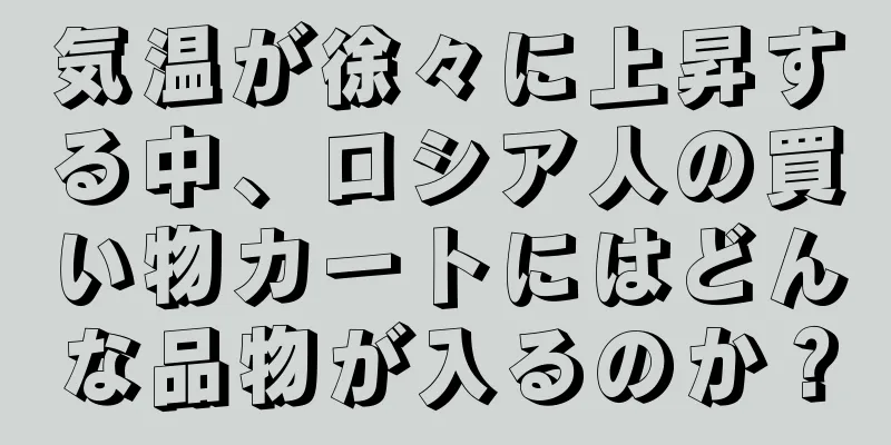 気温が徐々に上昇する中、ロシア人の買い物カートにはどんな品物が入るのか？